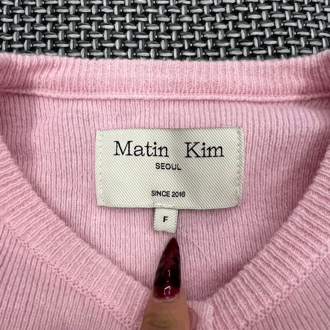 마땡킴 핑크 가디건 상품이미지2