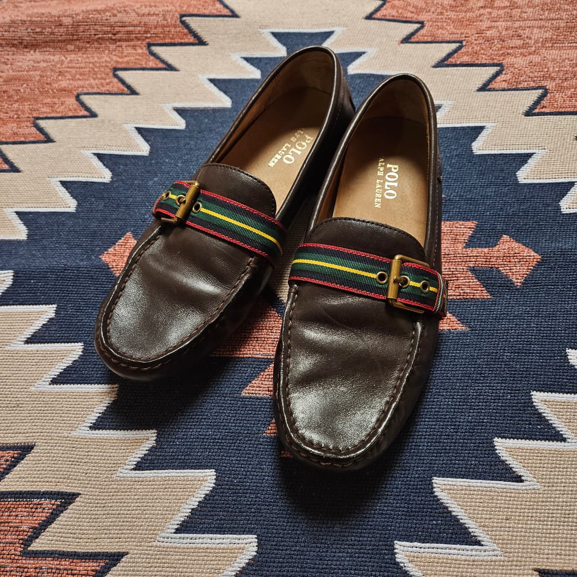 폴로 웹 스트라이프 드라이빙 슈즈 상품이미지1