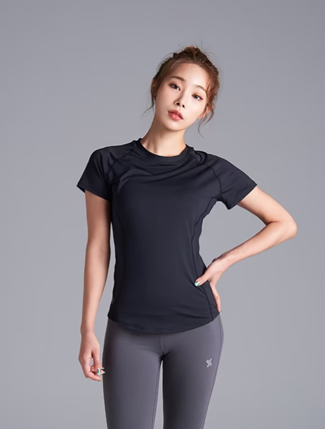 젝시믹스 아이스페더 숏슬리브 s 블랙, 베이비블루 (일괄) 상품이미지2