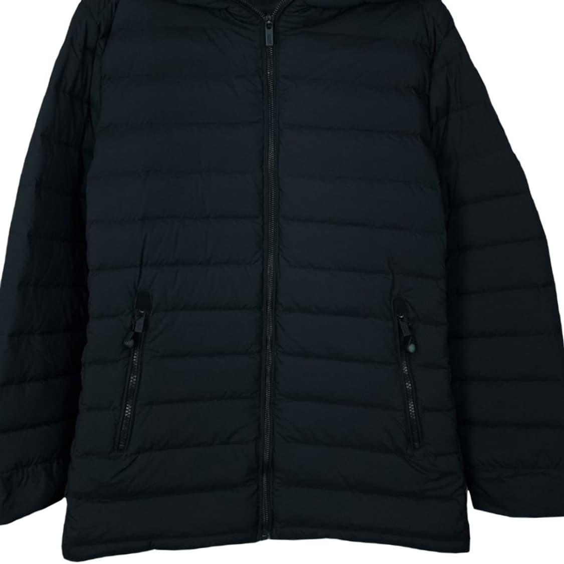[도나카란 뉴욕] 구스다운 후드 경량 패딩 블랙 M17055 상품이미지5
