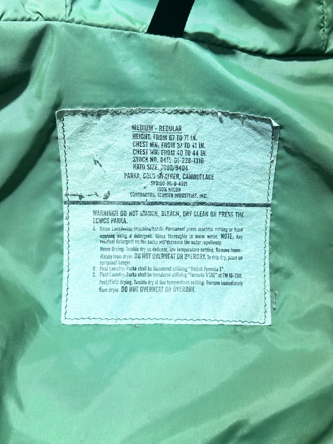 미군 1세대 고어텍스 미디움 레귤러  상품이미지8