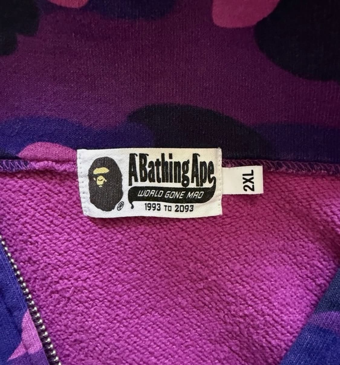 베이프 샤크후드 퍼플 새상품 네고 가능 상품이미지4