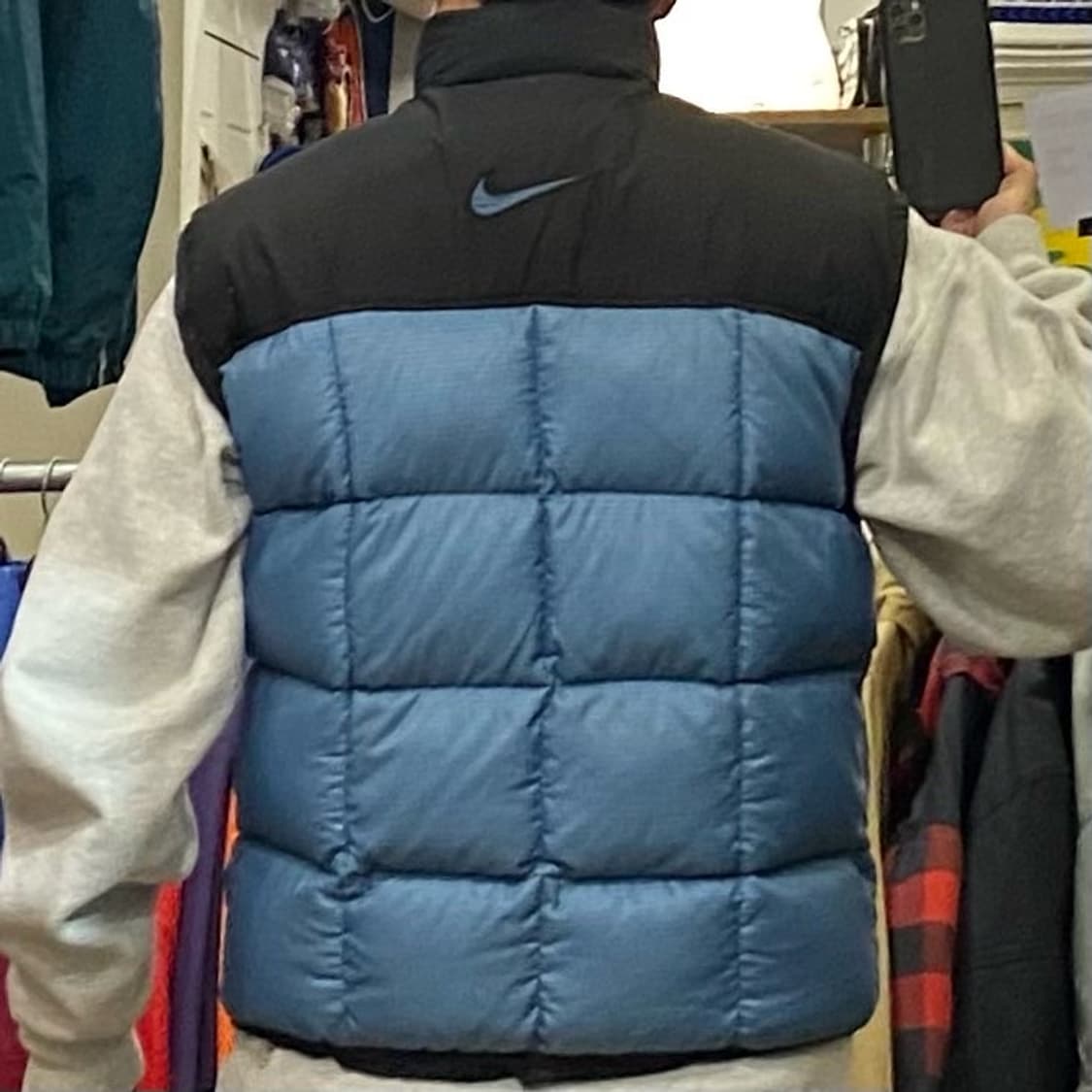 레어 90s USA 나이키 올드스쿨 다운베스트 상품이미지3