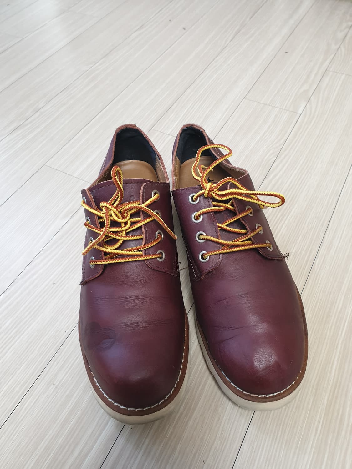 보트아일랜드 레드 브라운 가죽 캐주얼화(280) 상품이미지1