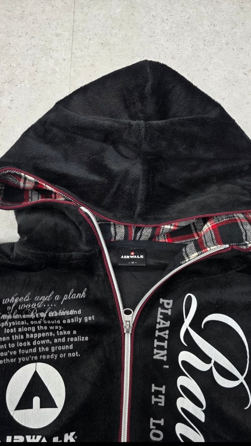 에어워크 벨벳 후드집업 상품이미지2