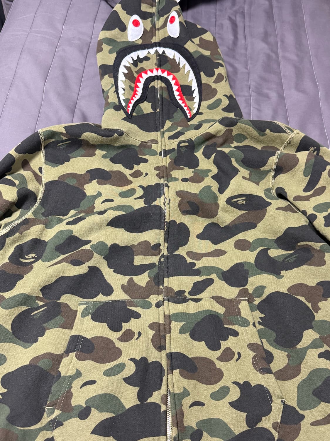 베이프 ponr 후드집업 xl 상품이미지3