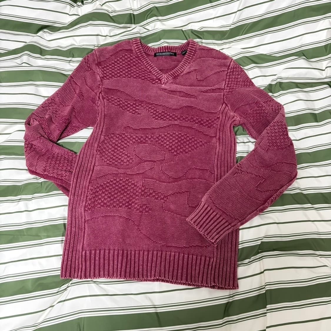vintage millitary detailed knit Pink 상품이미지1