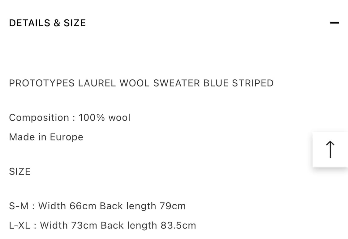 프로토타입스 신상 울 스웨터 S-M 새상품 상품이미지3