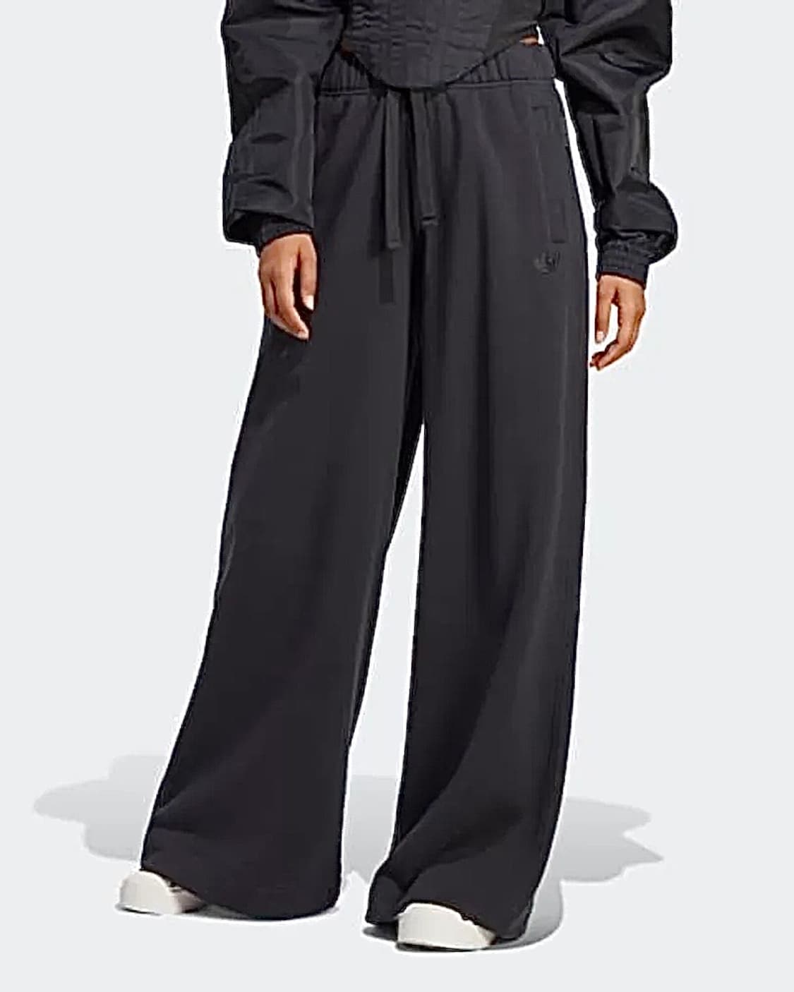 아디다스 블루버전 와이드 레그 스웻 팬츠 와이드 면 통바지 S 밴딩 끈 상품이미지1