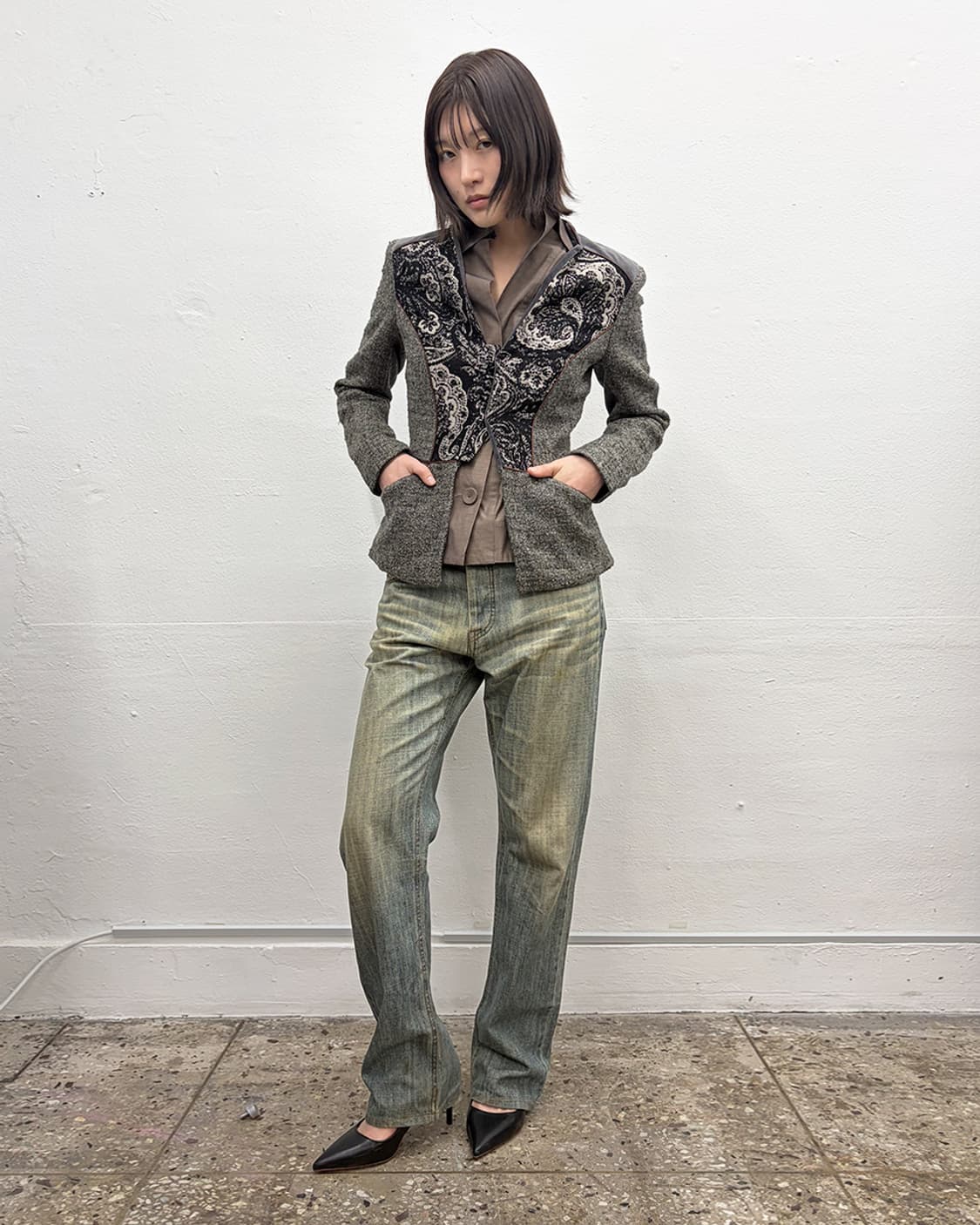 에트로 페이즐리 패널 테일러드 자켓 상품이미지6