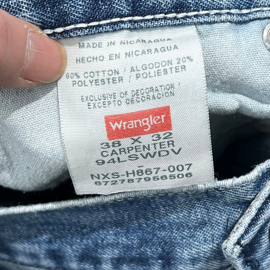 랭글러 카펜터 데님팬츠 s08861 상품이미지7