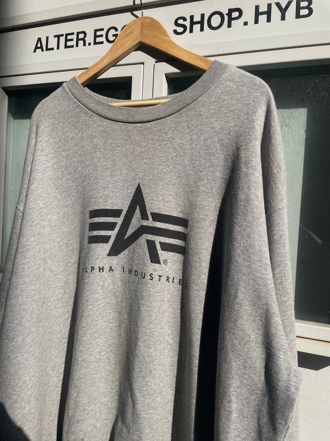 Alpha Industries biglogo grey sweatshirt 상품이미지4