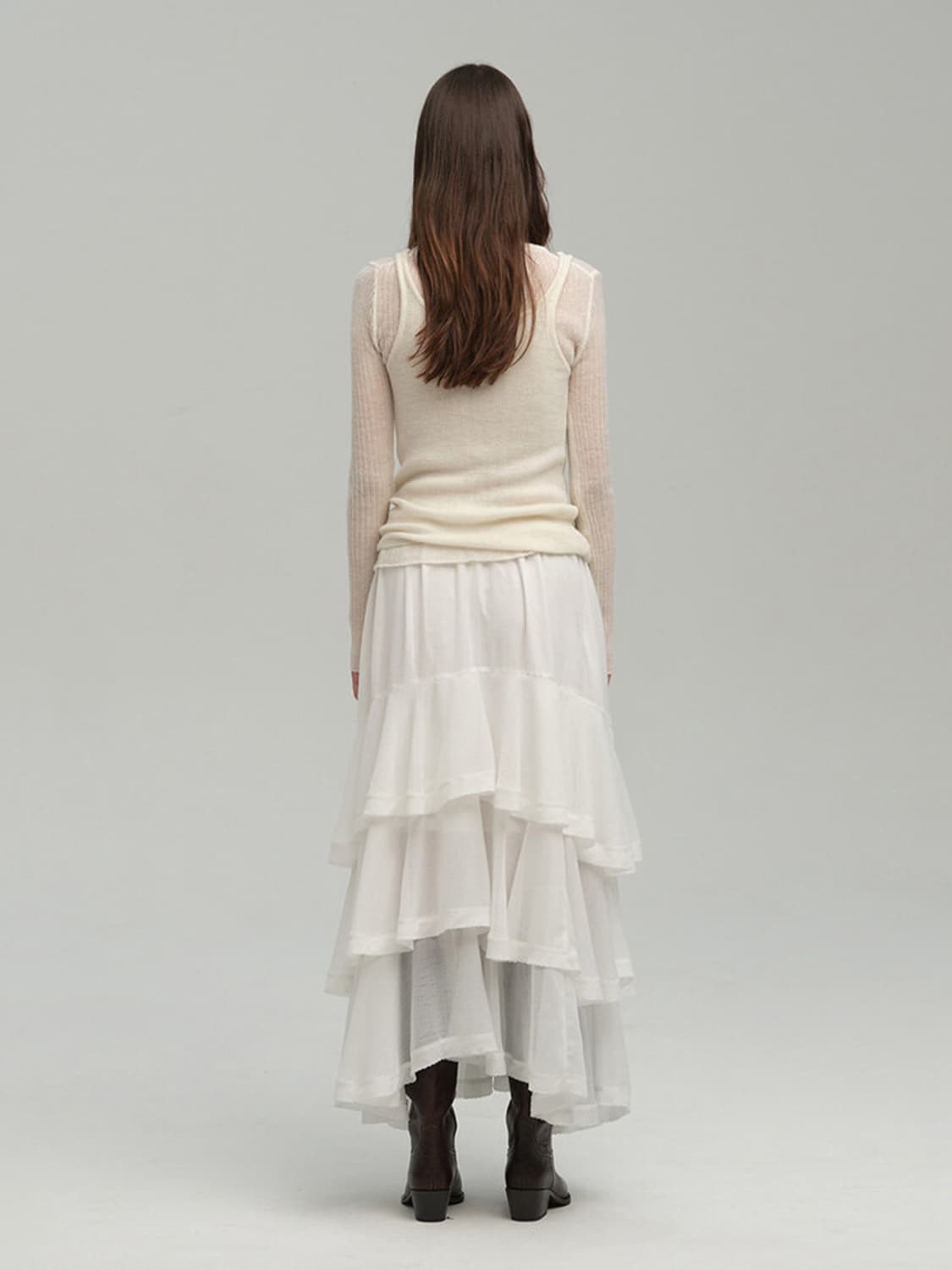 PVIL Willow Skirt / White 상품이미지3