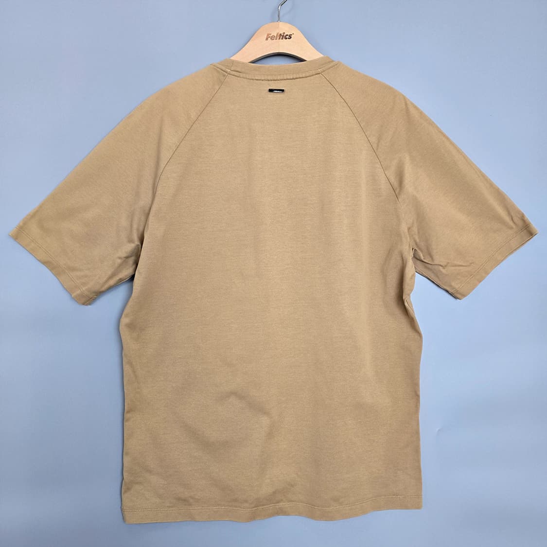 솔리드옴므 SOLID HOMME 베이직 코튼 반팔 티셔츠 베이지 110 상품이미지3