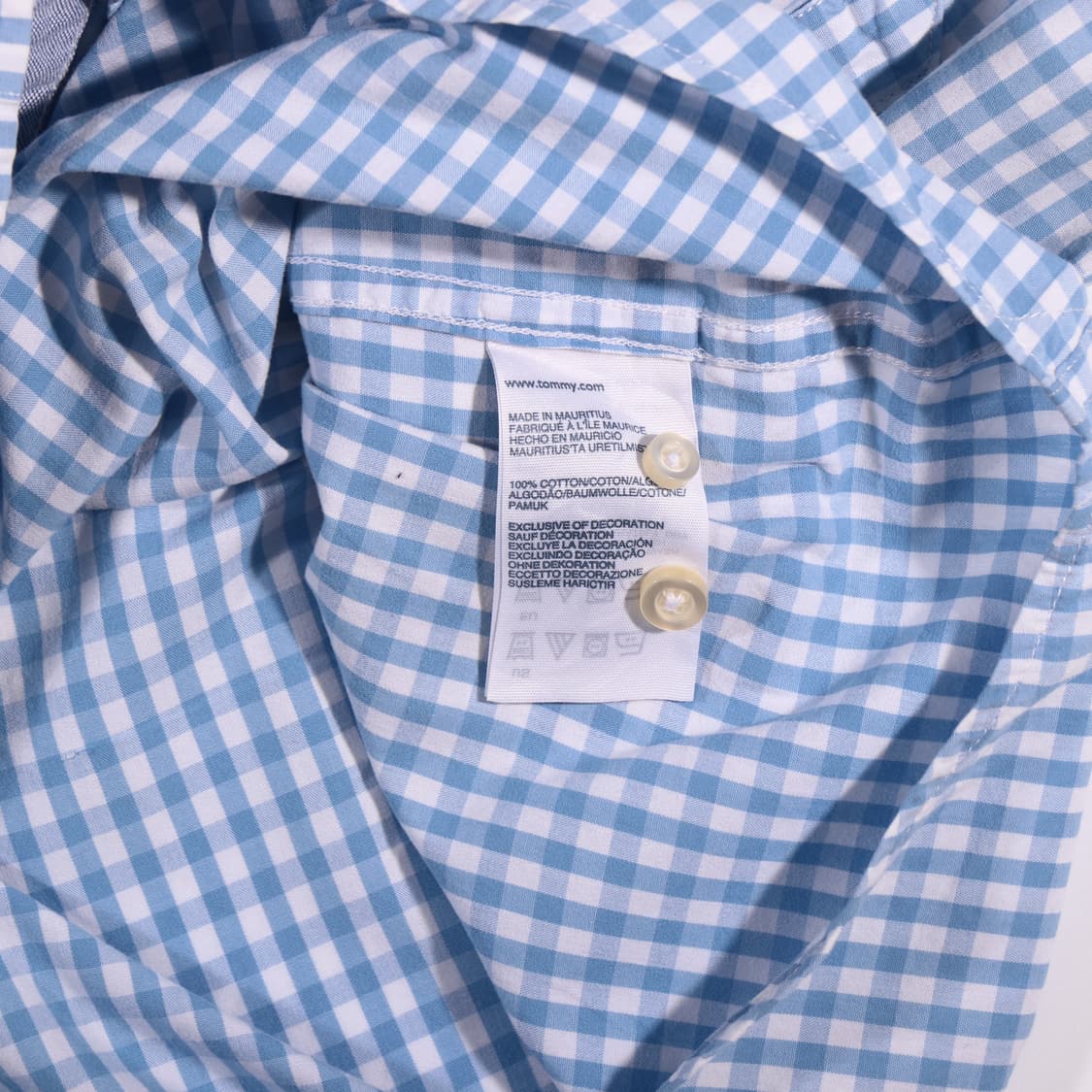 타미힐피거 깅엄체크셔츠 B340 상품이미지3