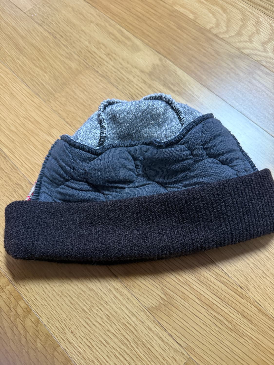 코이세이오 패치워크 비니 브라운 상품이미지2