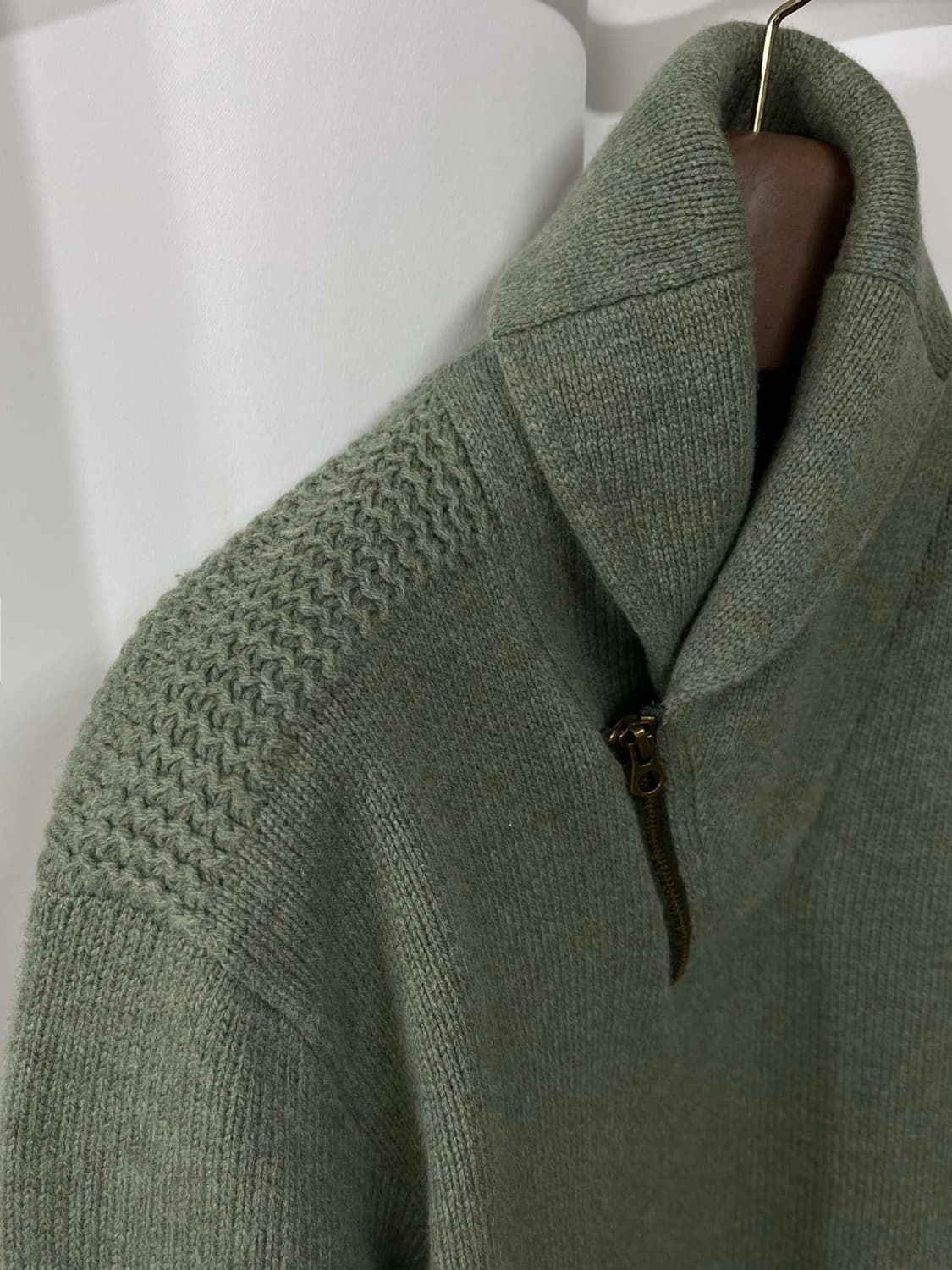 폴로 랄프로렌 올리브 램스울 유틸리티 니트 스웨터 상품이미지4