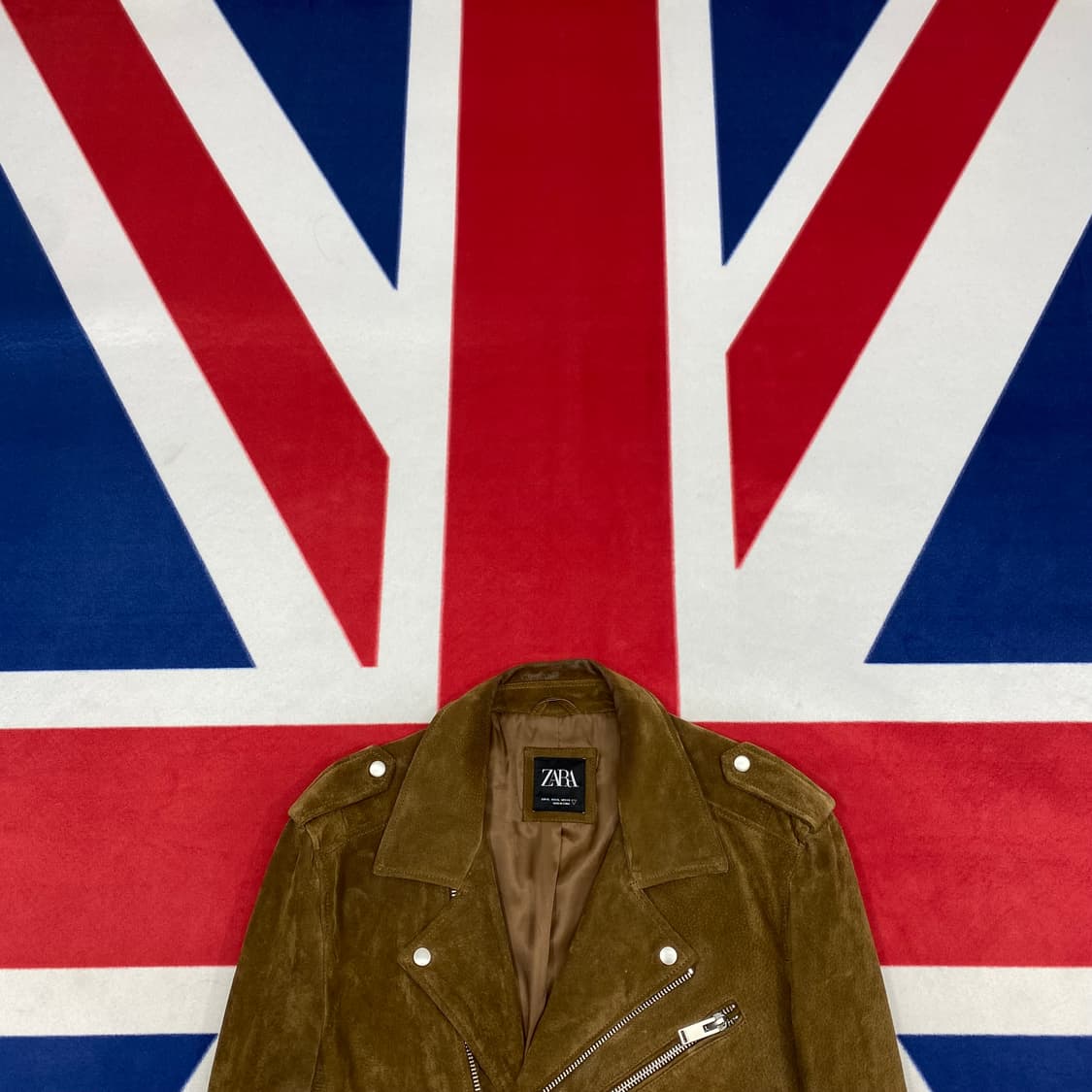 자라 돈피 스웨이드 라이더자켓 XL 상품이미지2