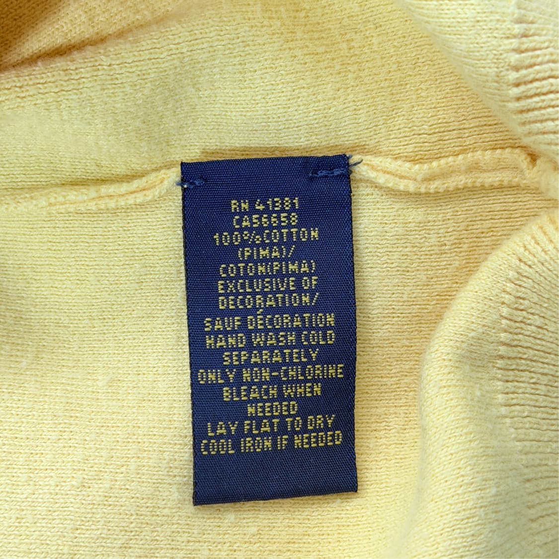 [M] 폴로 랄프로렌 피마코튼 브이넥니트 상품이미지6