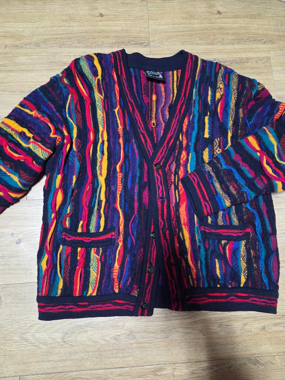 COOGI 쿠지 멀티컬러 니트 가디건 상품이미지1