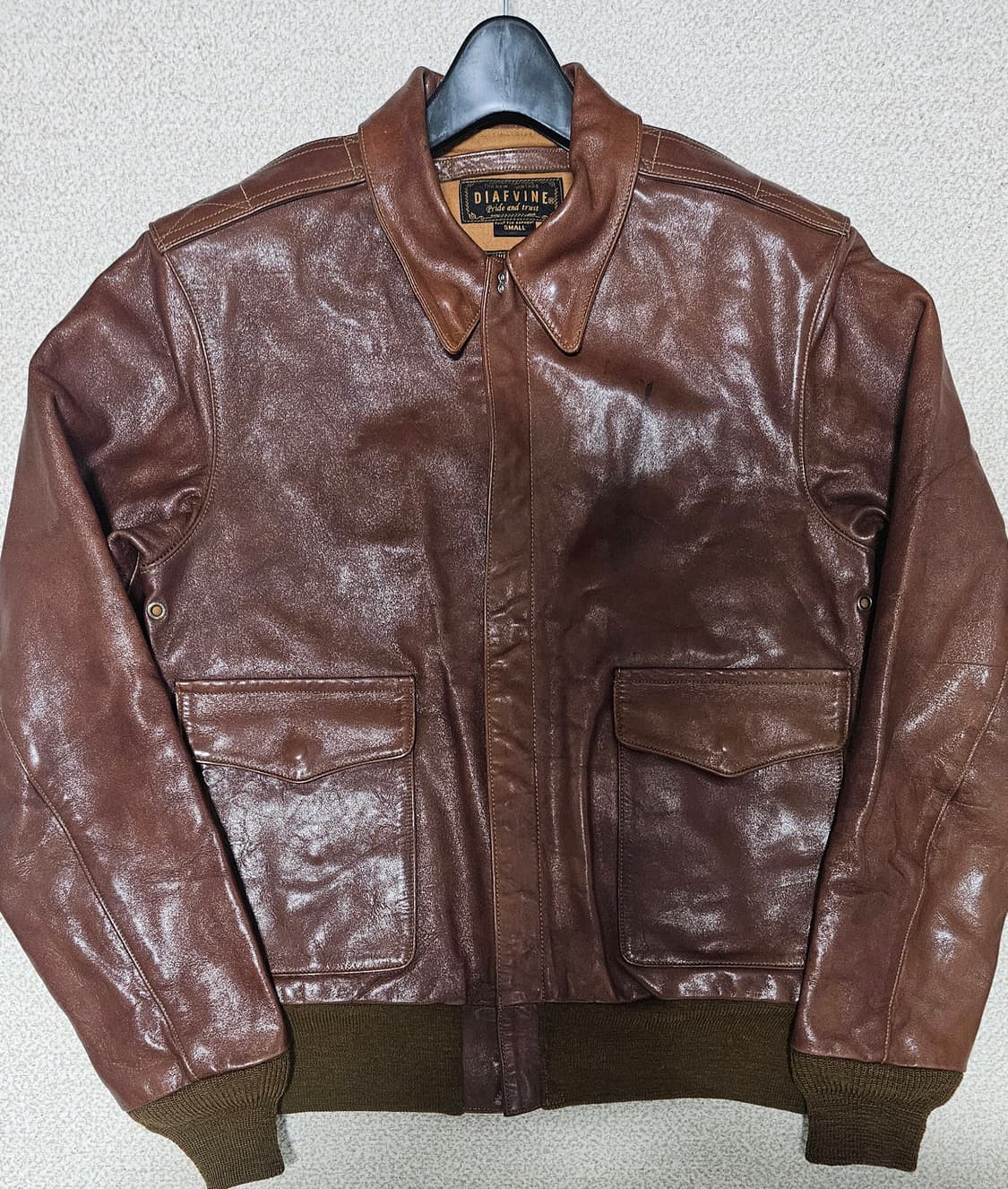 디아프바인 A-2 말가죽 자켓 상품이미지1