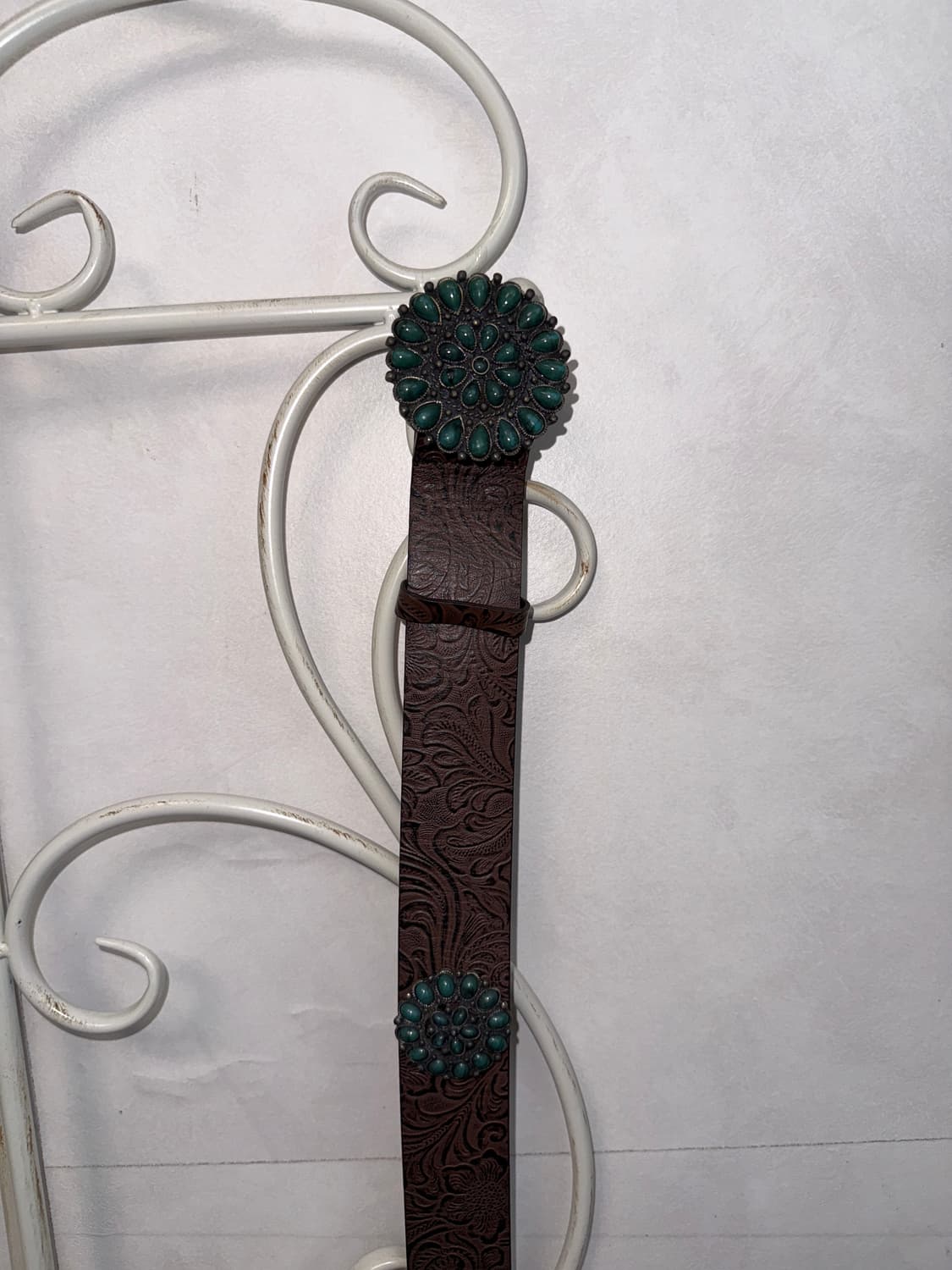 Brown oriental gemstone buckle belt 상품이미지5