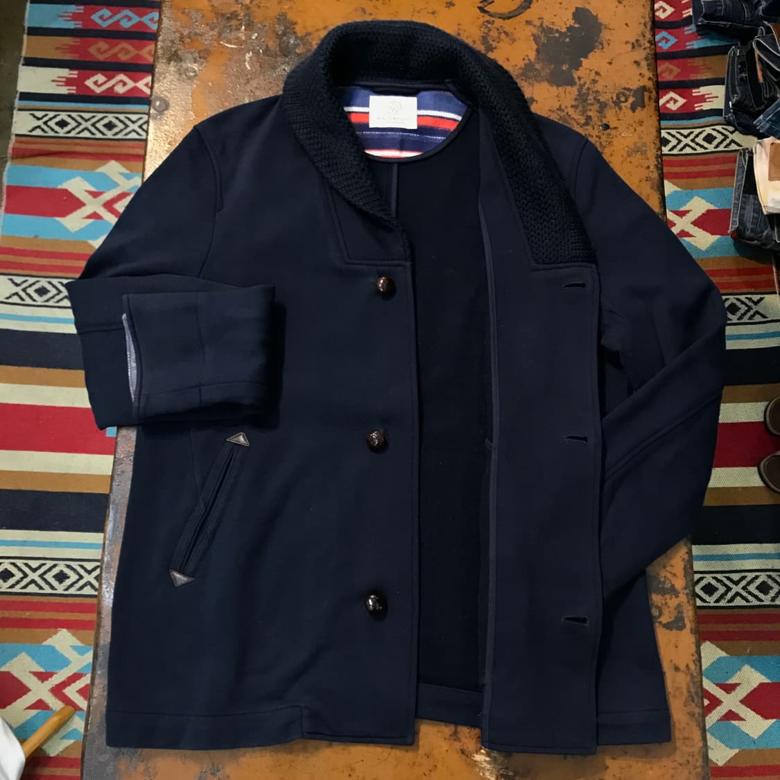 유나이티드 에로우즈 네이비 카라 가디건 자켓 남성 102 105 상품이미지6