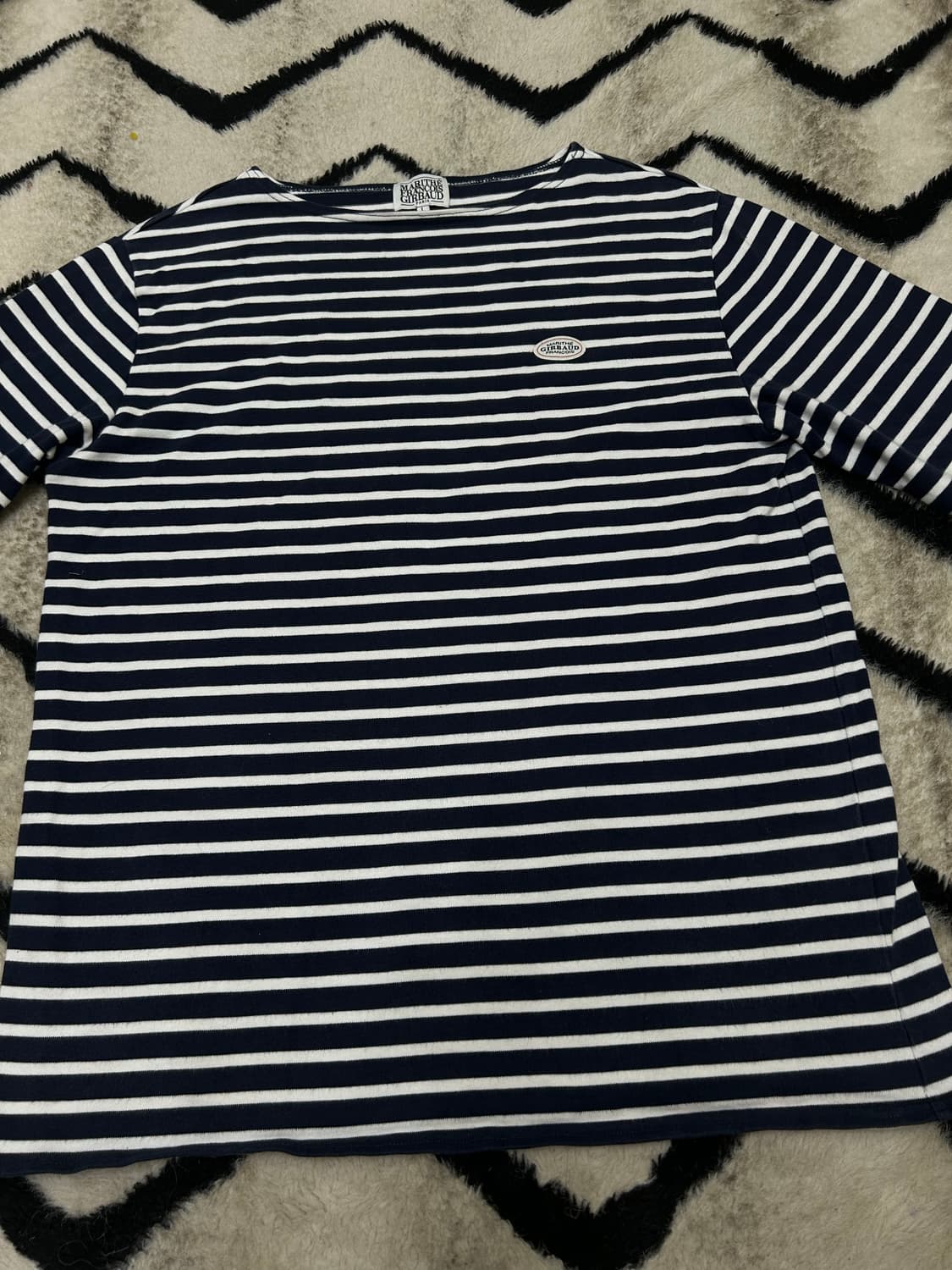 [L]마리떼 프랑소와저버 스트라이프 긴팔/짙은네이비 상품이미지4