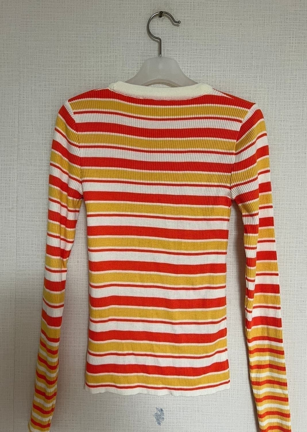 오렌지 단가라 티셔츠, 스트라이프 티셔츠 상품이미지9