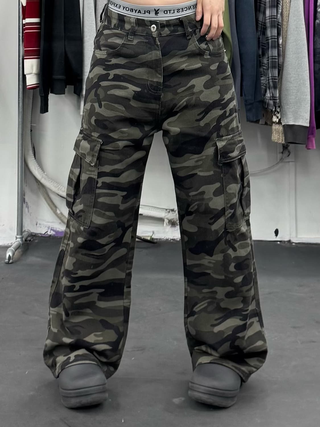 카모패턴 카고팬츠 상품이미지1