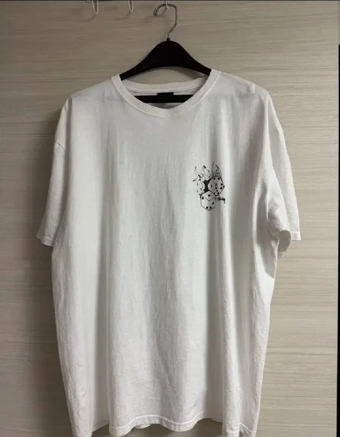 스투시 파이어 다이스 티셔츠 화이트 상품이미지2