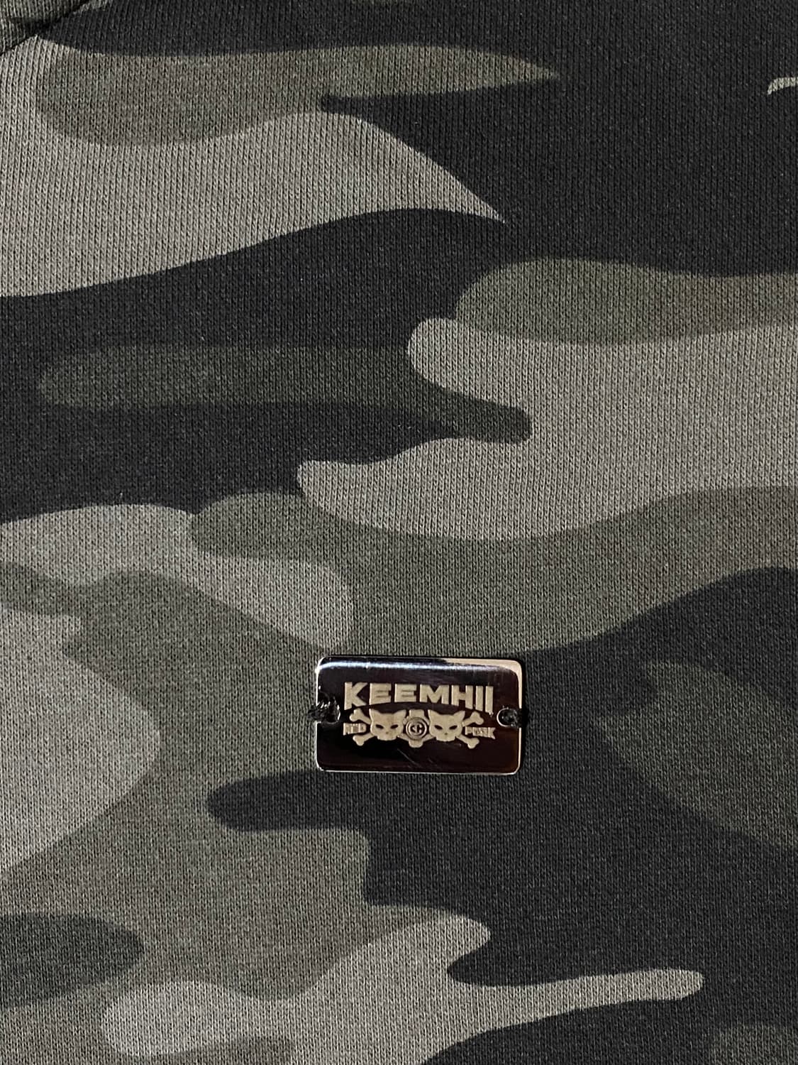 KEEMHII 카모 후드 y2k 집업 트레이닝 팬츠 세트 Free 상품이미지5