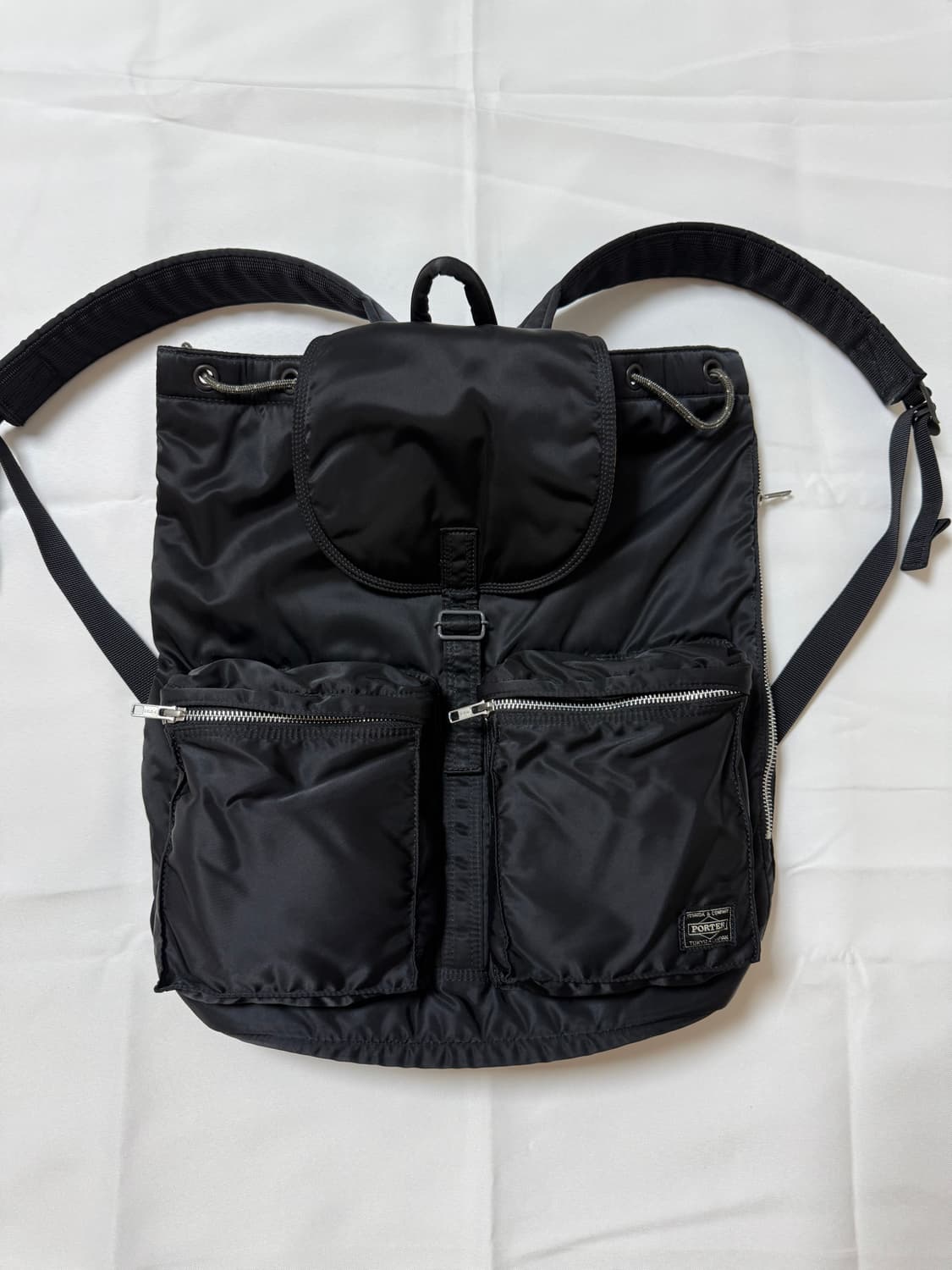 (초미품)PORTER 포터 탱커 백팩 럭색 지퍼 블랙 상품이미지1
