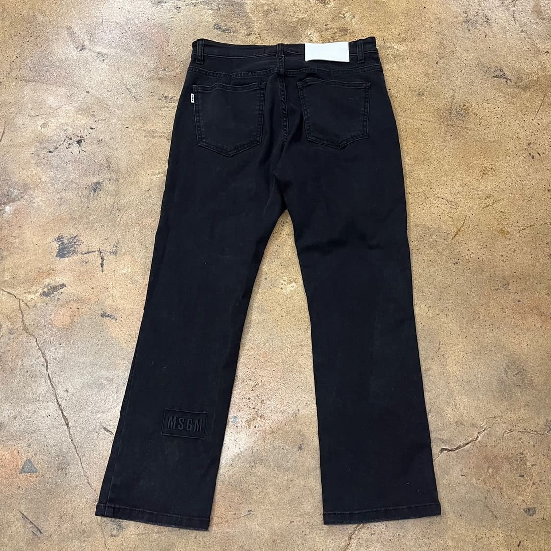 [정품] MSGM 엠에스지엠 블랙 데님 팬츠 b10 상품이미지3