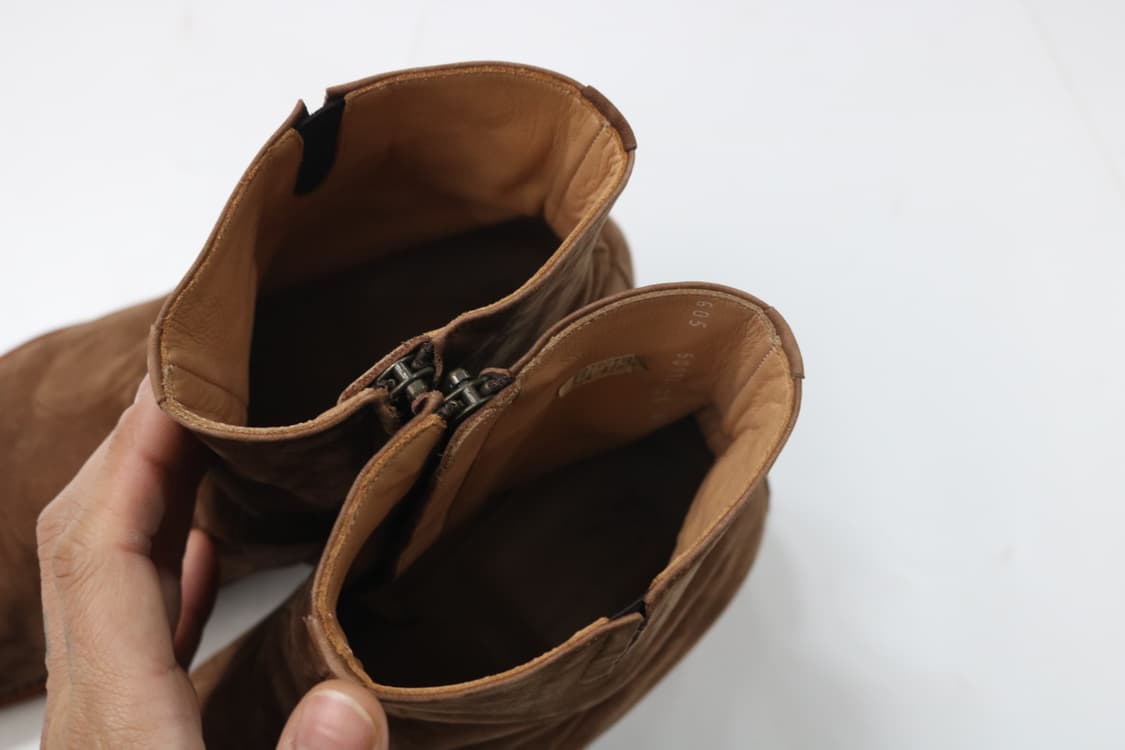 알프레도 바니스터 빈티지 브라운 스웨이드 사이드 집업 부츠 상품이미지7