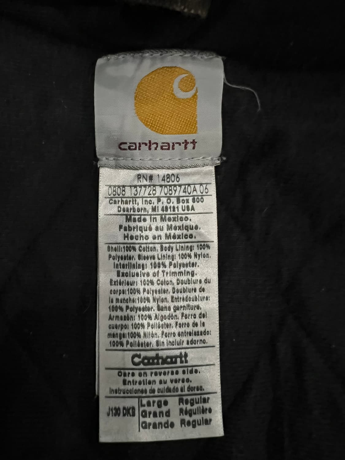 (L) 칼하트 덕 액티브 후드자켓 J130 DKB 다크브라운 상품이미지4