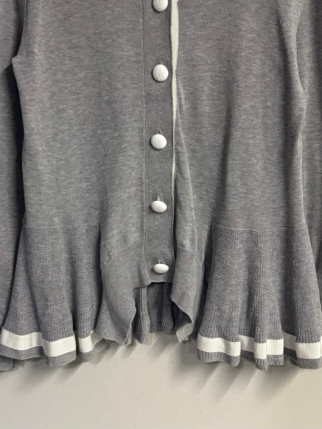 SACAI LUCK back panel cardigan grey 2 상품이미지3