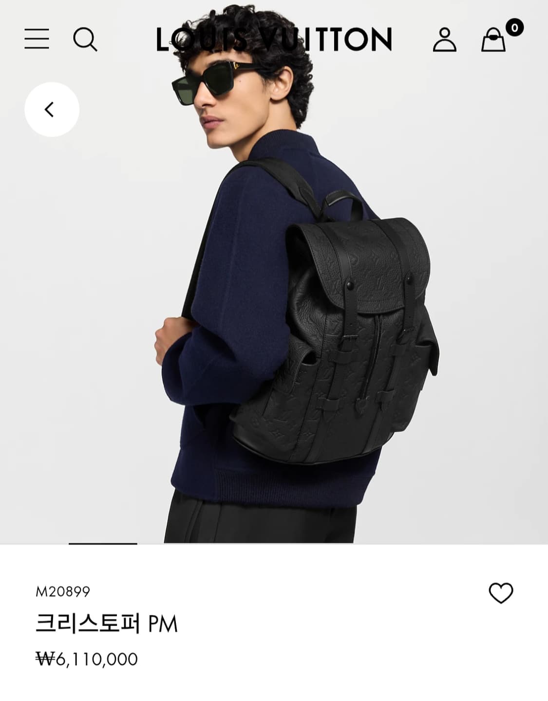 루이비통 토리옹 크리스토퍼 백팩PM 신형 상품이미지3