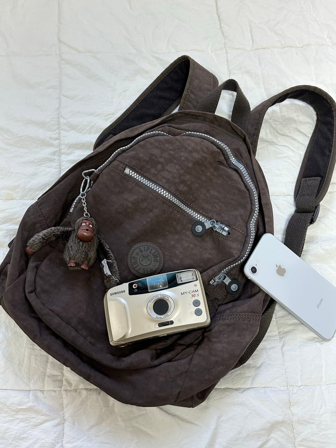 키플링 핀터 감성 브라운 미니백팩 상품이미지1