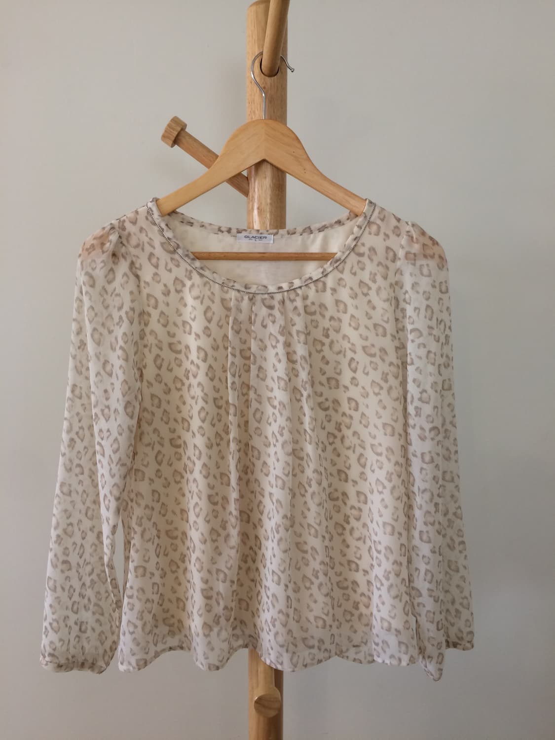 갸루 호피 블라우스 상품이미지3