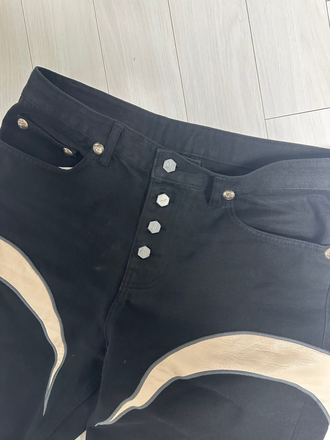 떠그클럽 TC 레더 팬츠 블랙 2 사이즈 상품이미지4