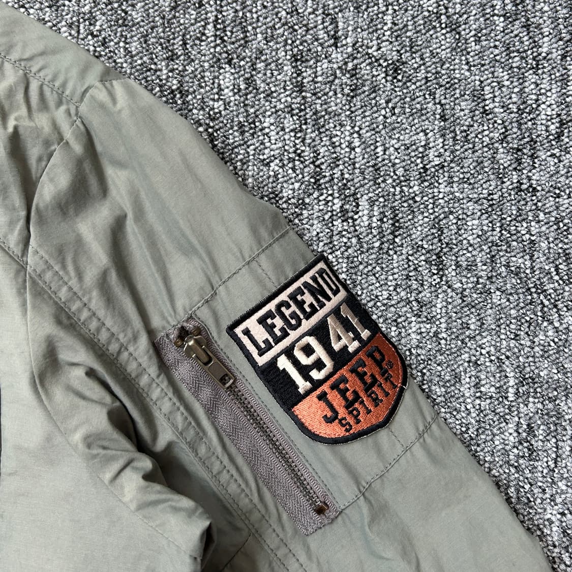 Jeep 카키 패치 로고 빈티지 자켓 상품이미지3