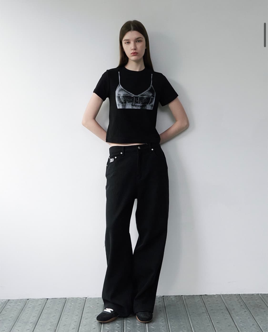 락케이크 / Lettering Hide Pants 상품이미지3