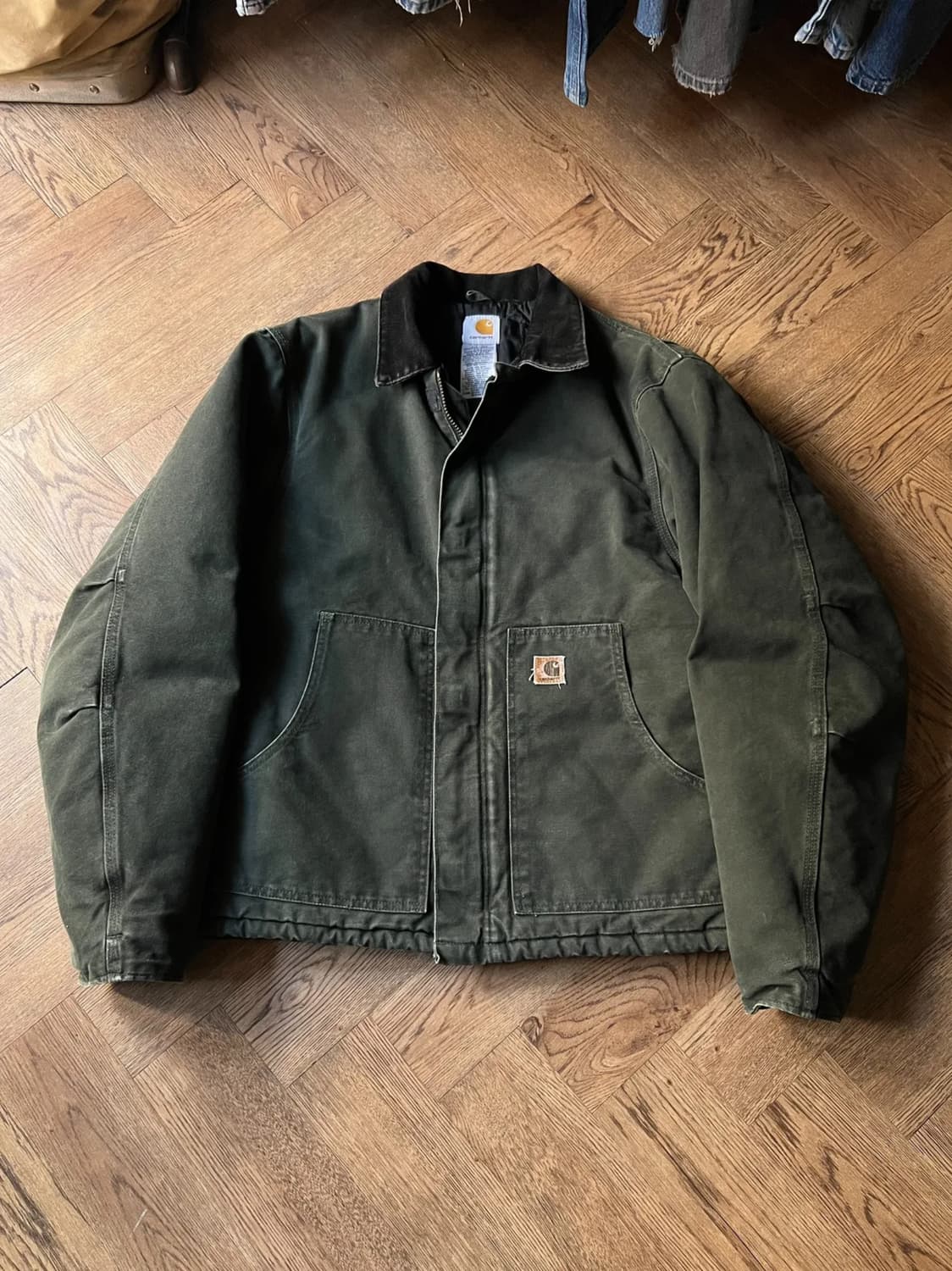 [L]칼하트 USA J22 모스그린 아크틱 워크 자켓 상품이미지1