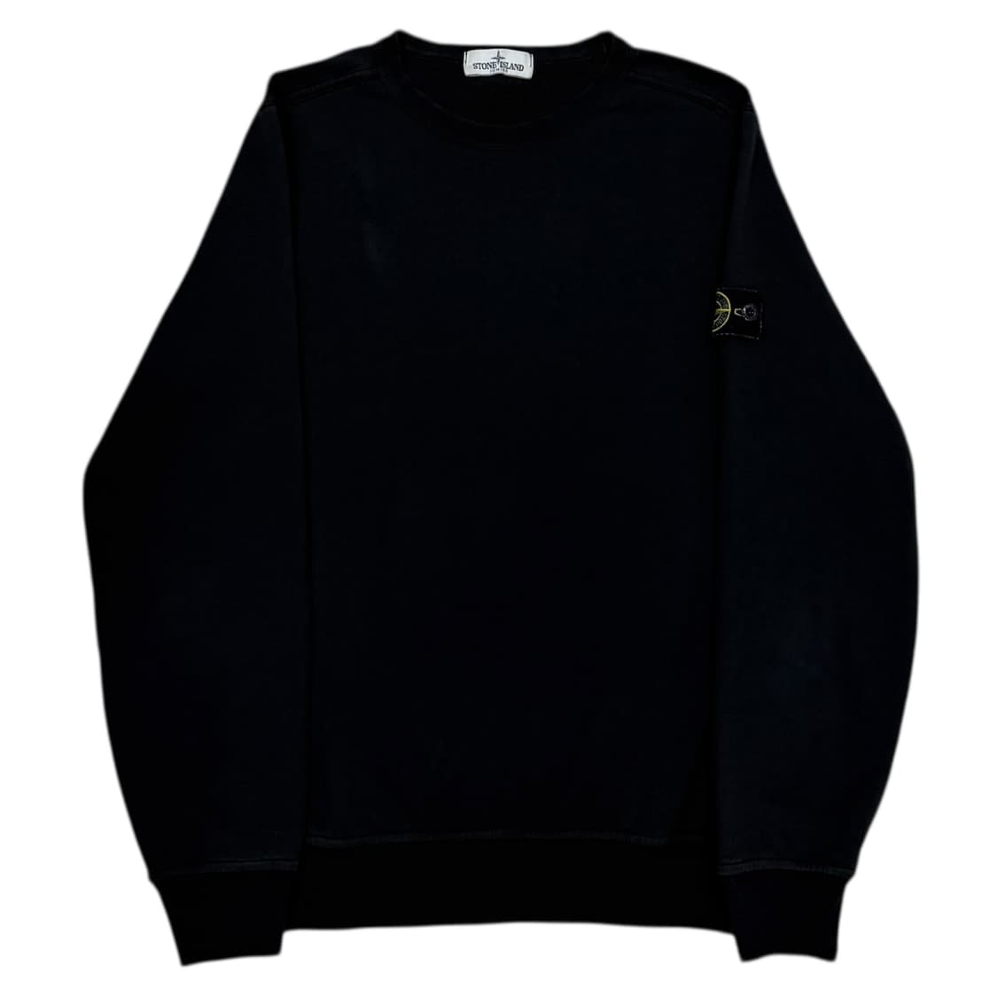 스톤아일랜드 주니어 와펜 패치 맨투맨 블랙 12Y 상품이미지1