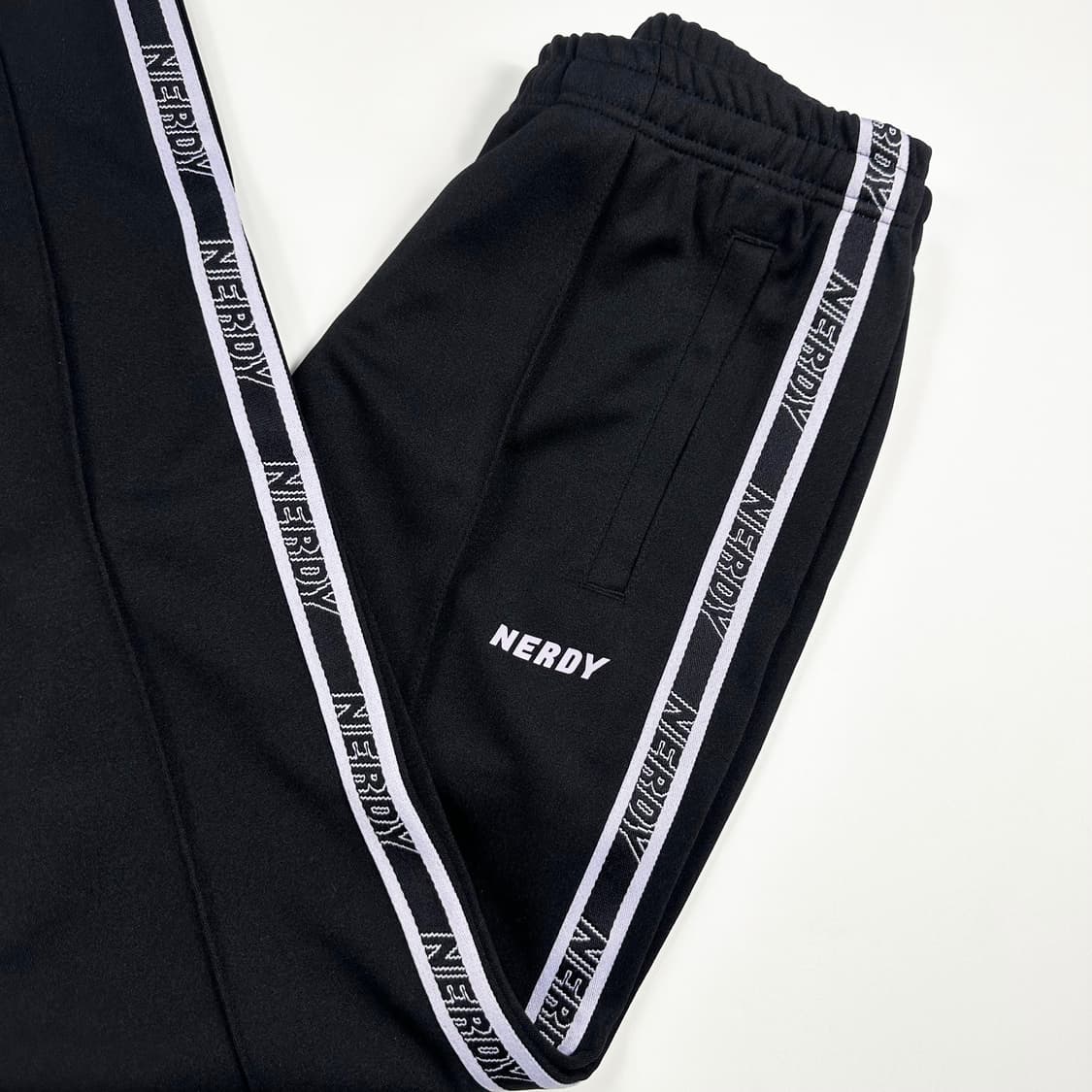 널디 사이드라인 블랙 트랙 츄리닝바지 (XS 여성추천) 상품이미지1