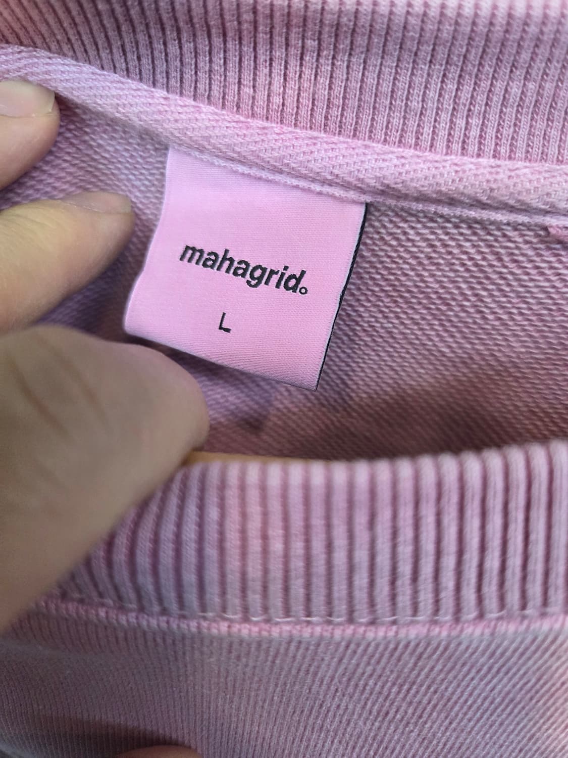 마하그리드 피그먼트 맨투맨 L 상품이미지3