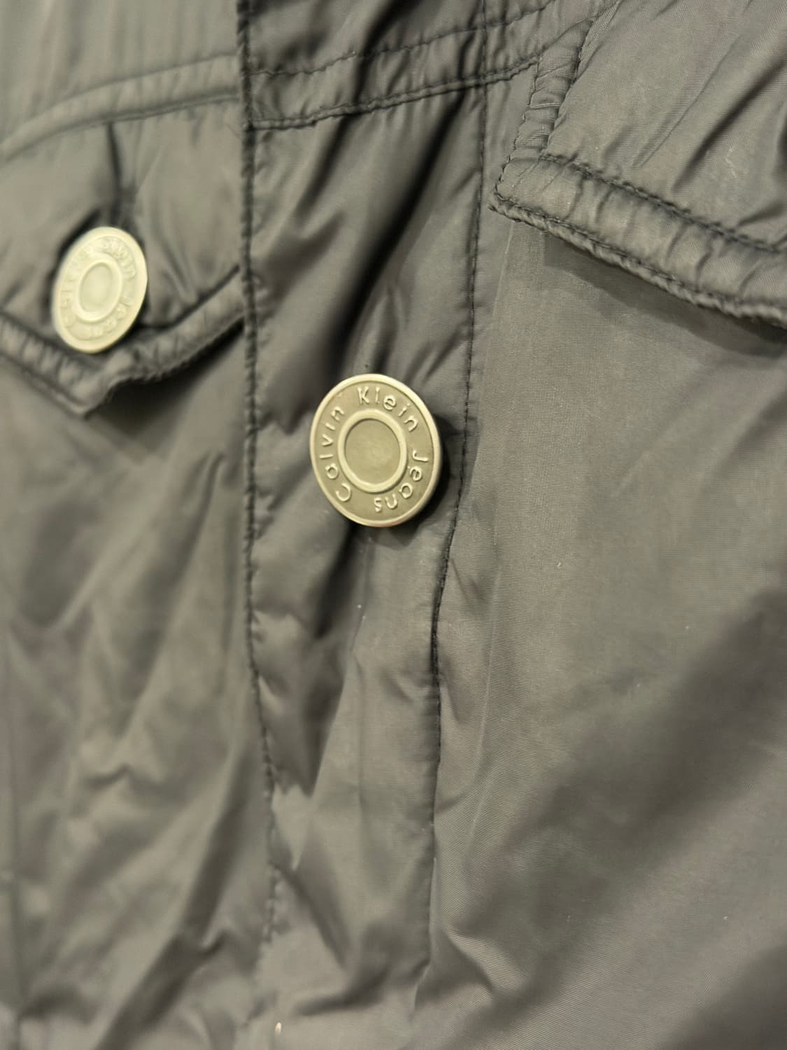  캘빈클라인 진스 니트 패딩 자켓 s 블랙 상품이미지3