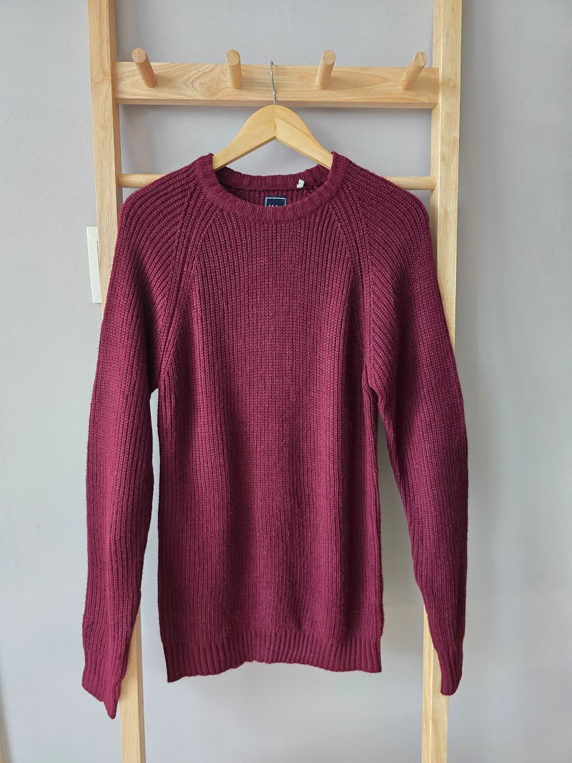 버건디 니트 스웨터  상품이미지3