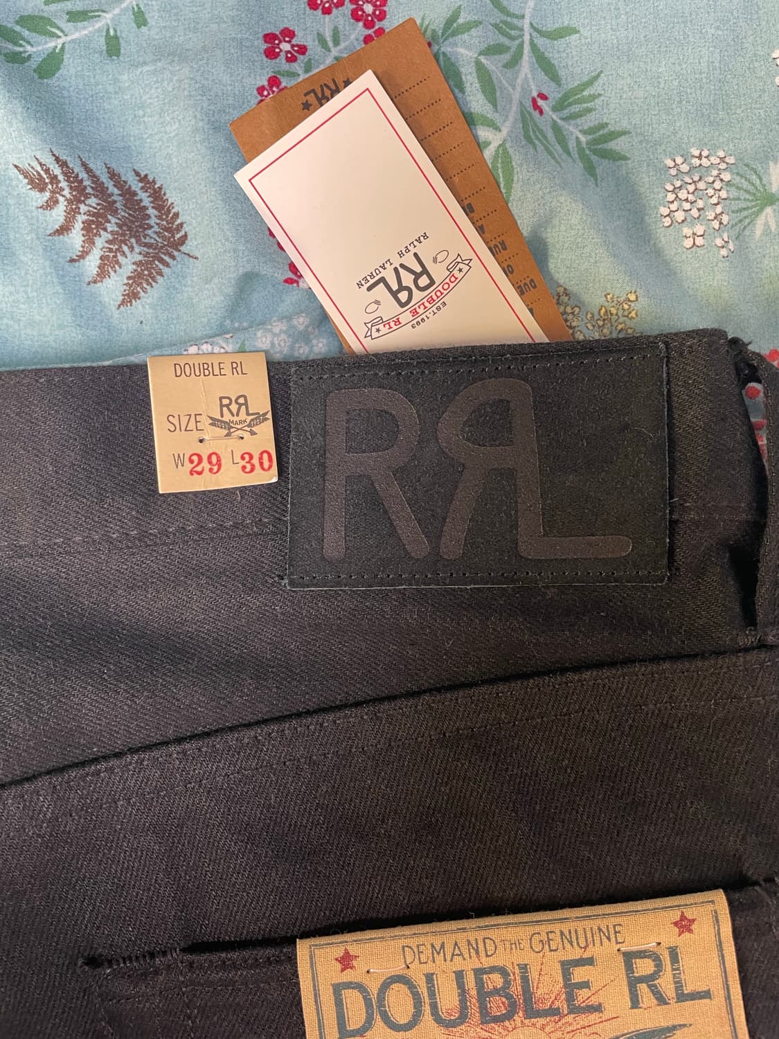 [W29/L30] RRL 빈티지 파이브포켓 블랙온블랙 (새상품) 상품이미지3